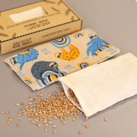 Coussin pour les Yeux en Coton Naturel Lavande et Juco dans une Boîte Cadeau - Paresseux Fainéant