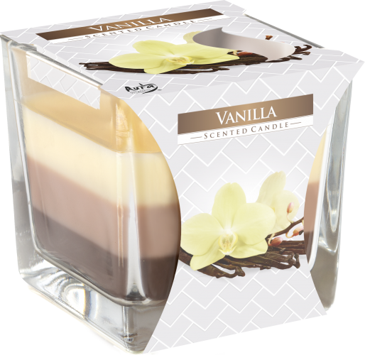 Bougies Arc-en-Ciel en Verre - Vanille