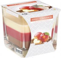 Bougies Arc-en-Ciel en Verre - Pomme et cannelle