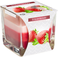 Bougies Arc-en-Ciel en Verre - Fraise