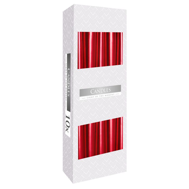 Bougie Conique - Rouge Métallique