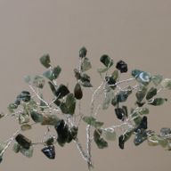Arbre à Pierres Précieuses avec Base en Orgonite - 80 Pierres - Agate mousse