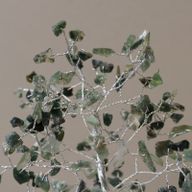 Arbre à Pierres Précieuses avec Base en Orgonite - 160 Pierres - Agate mousse