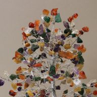 Arbre à Pierres Précieuses avec Base en Orgonite - 320 Pierres - Multi
