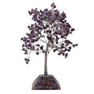 Arbre à Pierres Précieuses avec Base en Orgonite - 320 Pierres - Améthyste