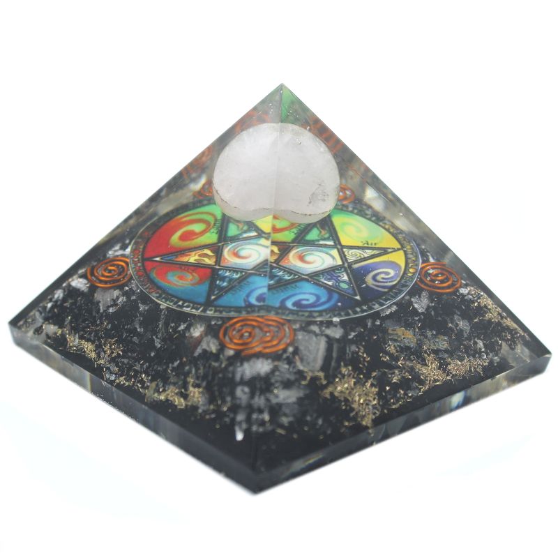 Pyramide d'orgonite - Pentagone de minuit - 70 mm