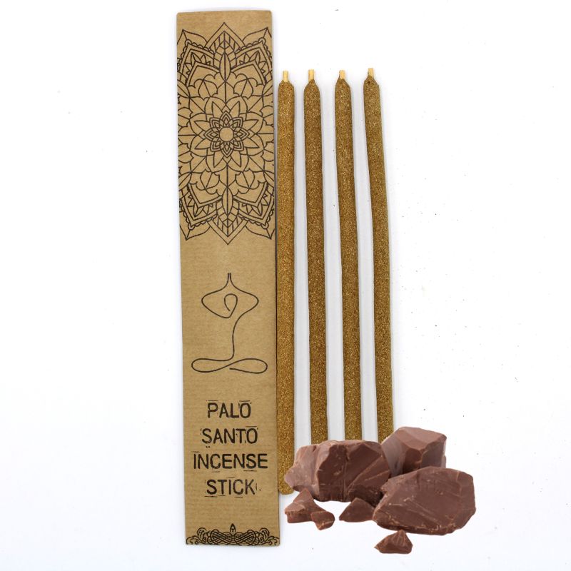 Set de 4 Bâtonnets d'Encens de Palo Santo - Chocolat
