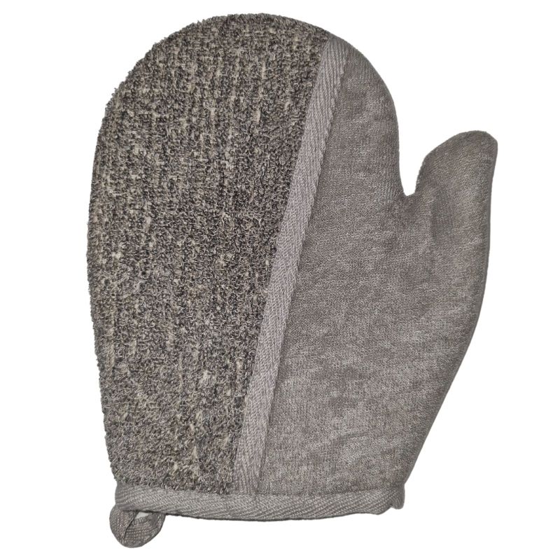 Gant de Toilette de Bambou & Lin - Anthracite