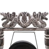 Petit Gong de Méditation avec Support - 25cm - Noir