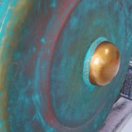 Gong de Méditation Moyen avec Support - 35cm - Vert