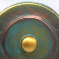 Gong de Méditation Moyen avec Support - 50cm - Vert
