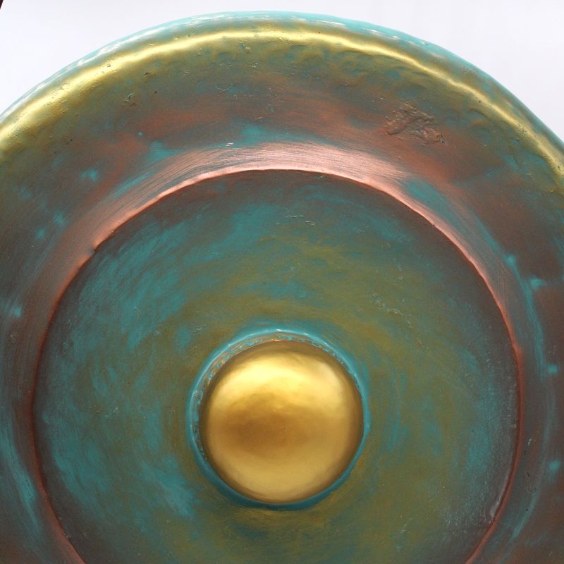Gong de Méditation Moyen avec Support - 50cm - Vert