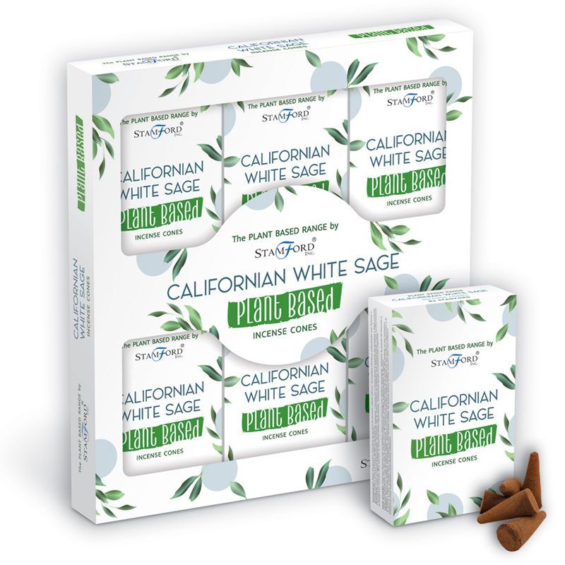 Cônes d'Encens à Base de Plantes - Sauge Blanche de Californie