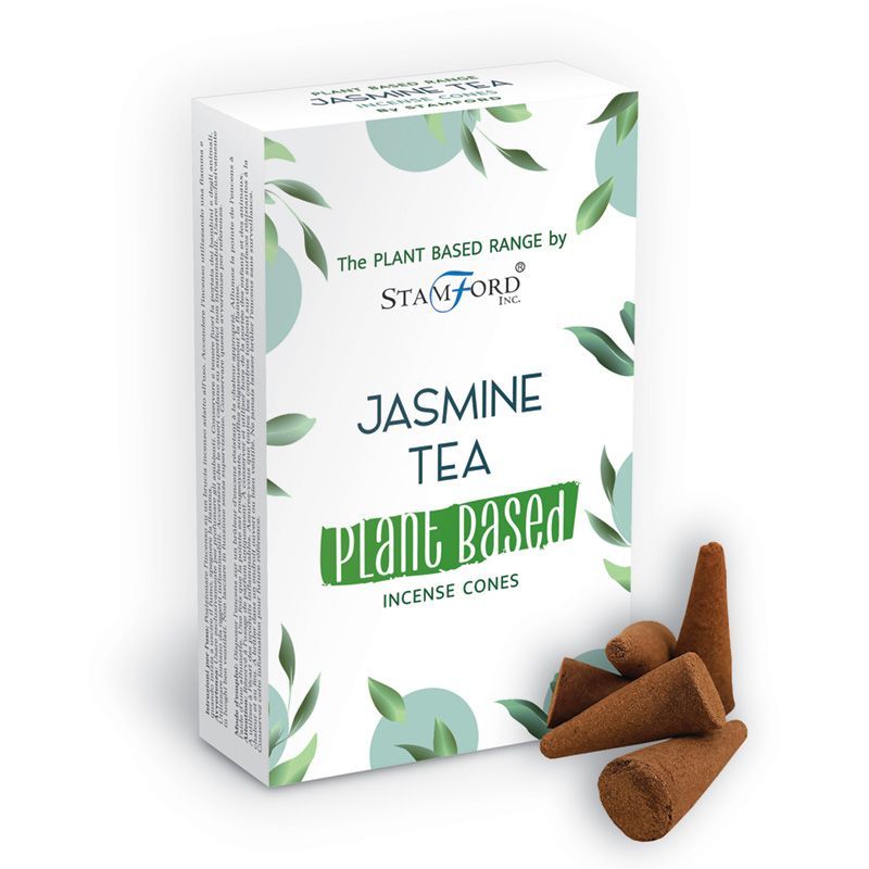 Cônes d'Encens à Base de Plantes - Thé au Jasmin
