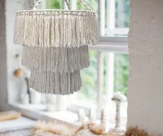 Lustre Doux en Macramé - Naturel
