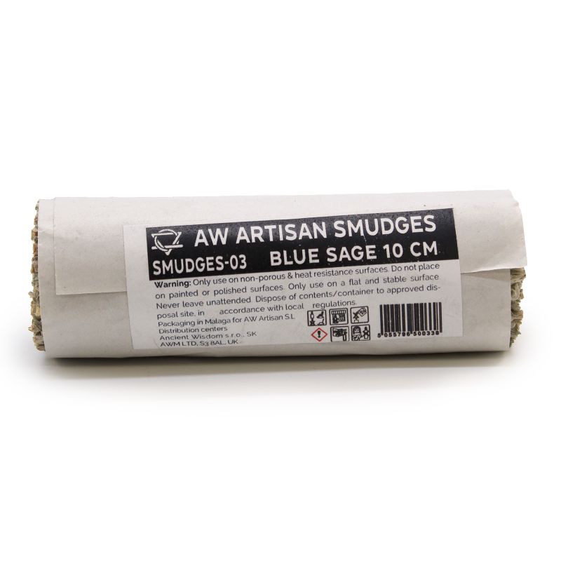 Batonnets de Sauge avec Emballage Kraft - Sauge Bleue 10 cm