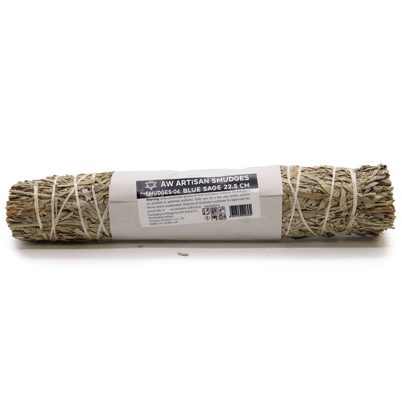 Batonnets de Sauge avec Emballage Kraft - Sauge Bleue 22.5 cm