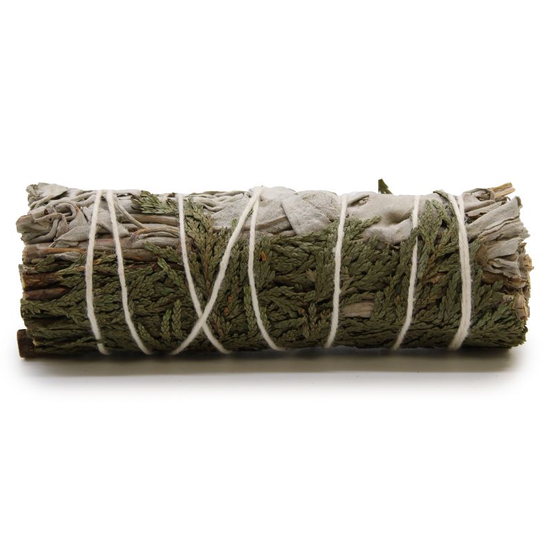 Batonnets de Sauge avec Emballage Kraft - Sauge Blanche & Cèdre 10cm