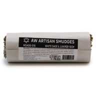 Batonnets de Sauge avec Emballage Kraft - Sauge Blanche & Genévrier 10cm