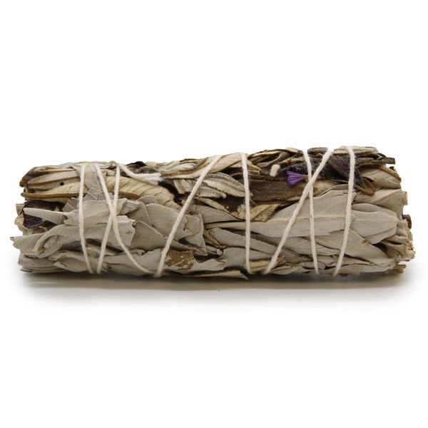 Batonnets de Sauge avec Emballage Kraft - Sauge Blanche & Yerba Santa 10cm