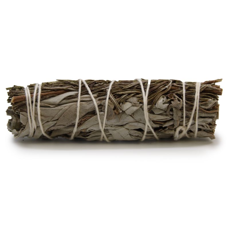 Batonnets de Sauge avec Emballage Kraft - Sauge Blanche & Romarin 10cm