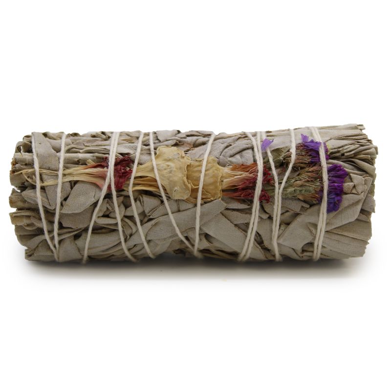 Batonnets de Sauge avec Emballage Kraft - Sauge de Bonne Vibration 10 cm