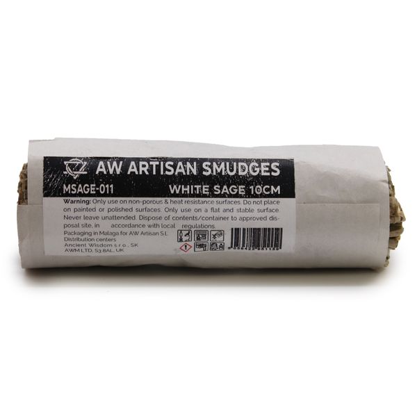 Batonnets de Sauge avec Emballage Kraft - Sauge Blanche 10cm