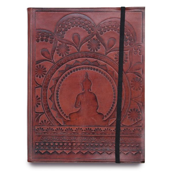 Carnet Moyen avec Élastique - Mandala Tibétain