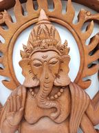 Panel en Bois - Ganesh - 40cm