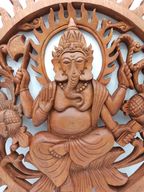 Panel en Bois - Ganesh - 40cm