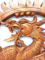 Panel en Bois - Dragon - 40cm
