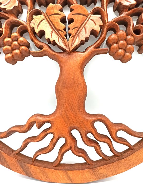 Panel en Bois - Arbre de Vie Raisin - 40cm