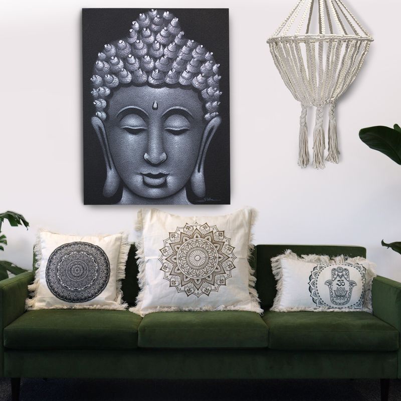 Housse de Coussin Lotus - 60x60cm - Bronze