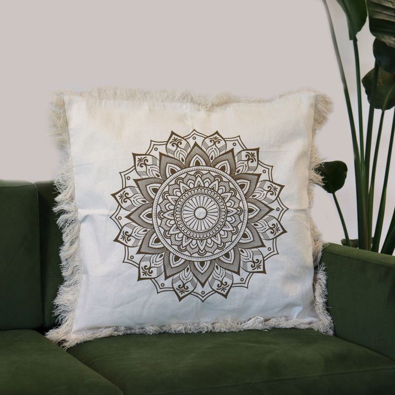 Housse de Coussin Lotus - 60x60cm - Bronze