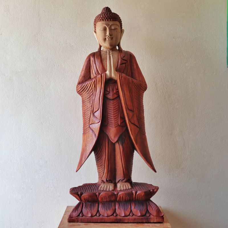 Statue Bouddha Debout - Bienvenue - 1m