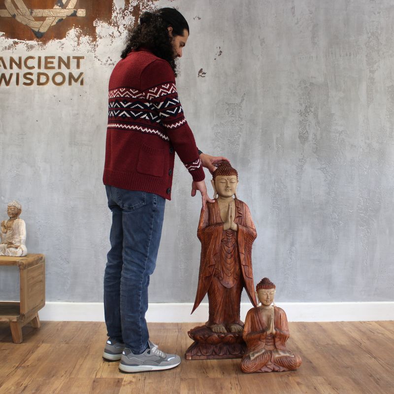 Statue Bouddha Debout - Bienvenue - 1m
