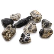 Pierres Roulées XL - Jaspe - Feuille d'argent