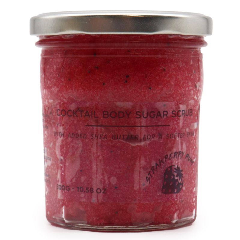 Gommage Corporel Parfumé au Sucre - Fraise Rhum 300g