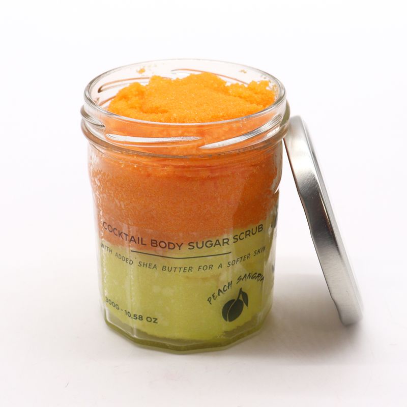 Gommage Corporel Parfumé au Sucre - Pêche Sangria 300g