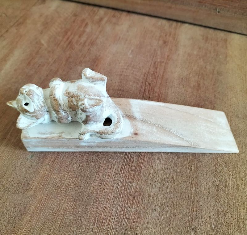 Cale-Porte Sculpté à la Main - Chaton