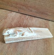 Cale-Porte Sculpté à la Main - Gecko