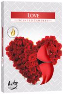 Set de 6 Bougies Chauffe Plat Parfumées - Amour