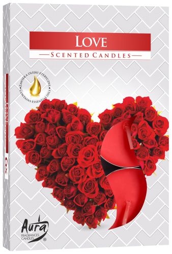 Set de 6 Bougies Chauffe Plat Parfumées - Amour