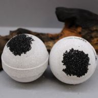 Bombes de Bain au Charbon de Bois - Sel de Mer et Mousse
