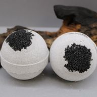 Bombes de Bain au Charbon de Bois - Sel de Mer et Mousse