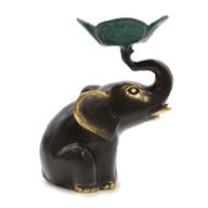 Petit Porte-Bougie / Porte-Encens - Éléphant