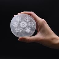 Petite Plaque de Sélénite 8cm - Chakra