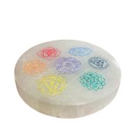 Petite Plaque de Sélénite 8cm - Chakra - Couleur