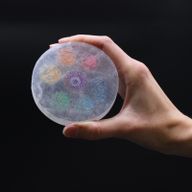 Petite Plaque de Sélénite 8cm - Chakra - Couleur