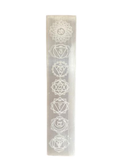 Plaque de Sélénite Plate 20cm - Chakra